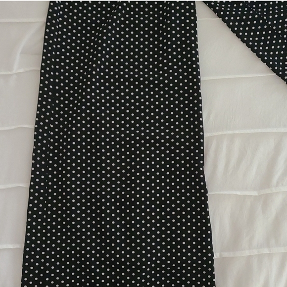 MAX STUDIO Wide Leg Polka Dot Jumpsuit - Picture 8 of 9